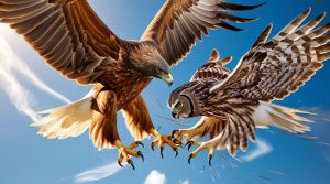 Cú đại bàng vs Đại bàng vàng – Cuộc đối đầu giữa bóng tối và bầu trời